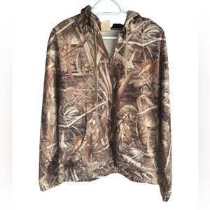 Fleece Lined Red Head Camouflage Hoodie